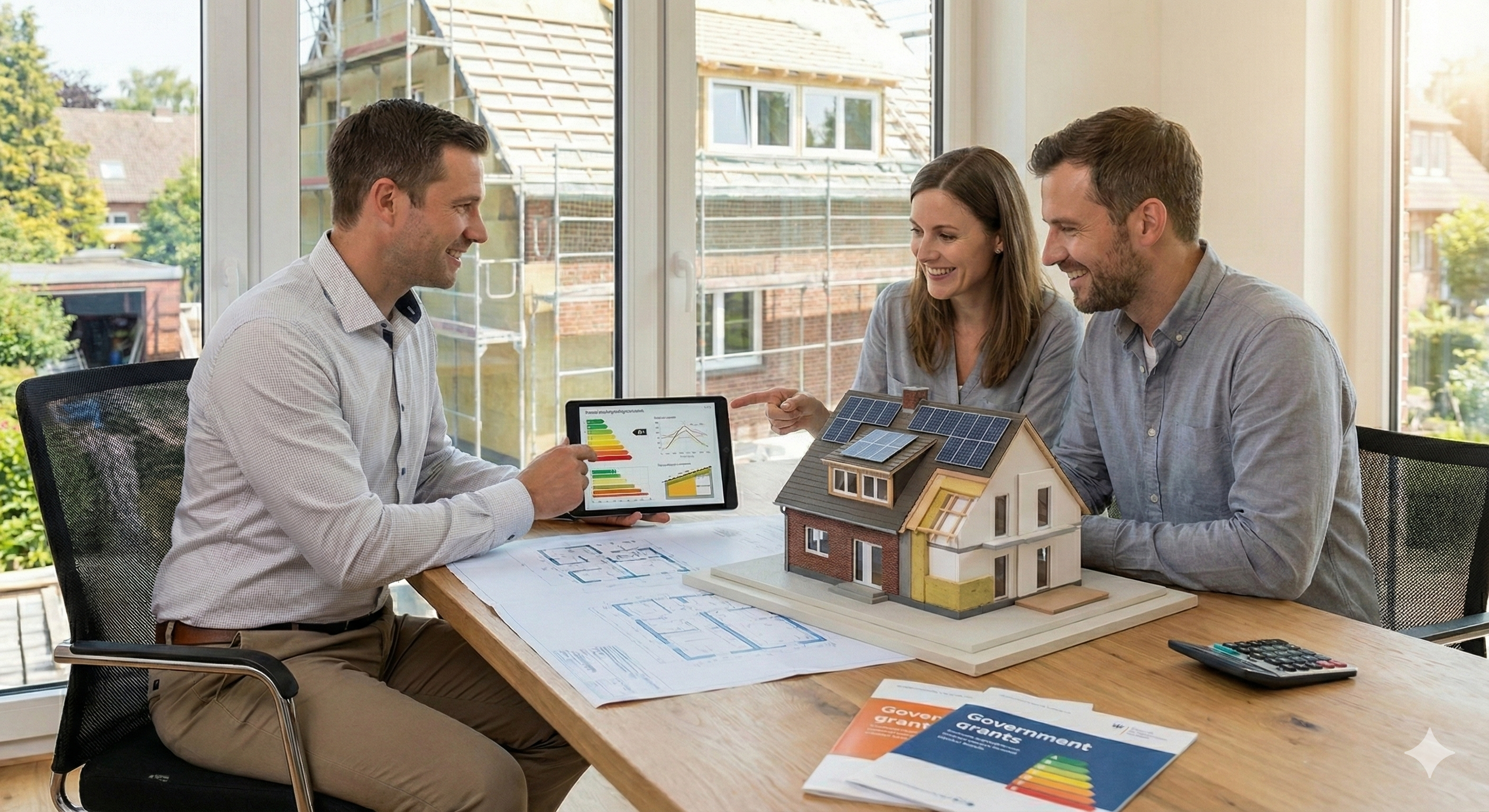 Beratungsgespräch zur Sanierung